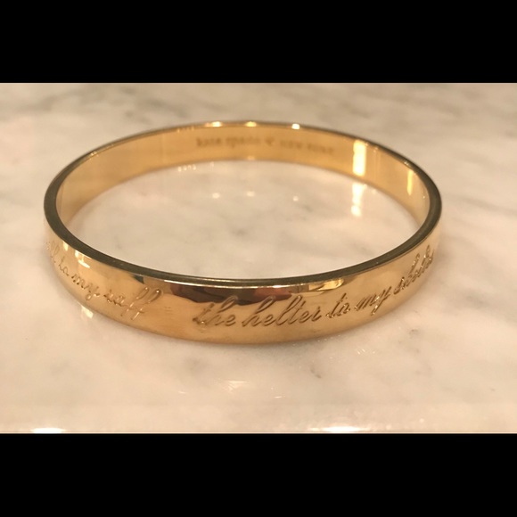 kate spade Jewelry - Kate Spade ♠️ You and Me Idiom Bangle Bracelet